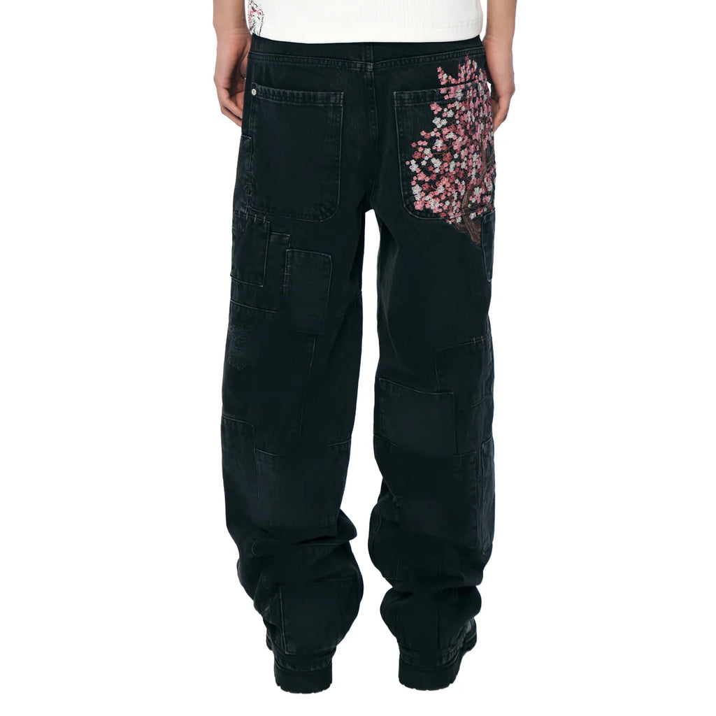 Blossom v2 patchwork Denim black