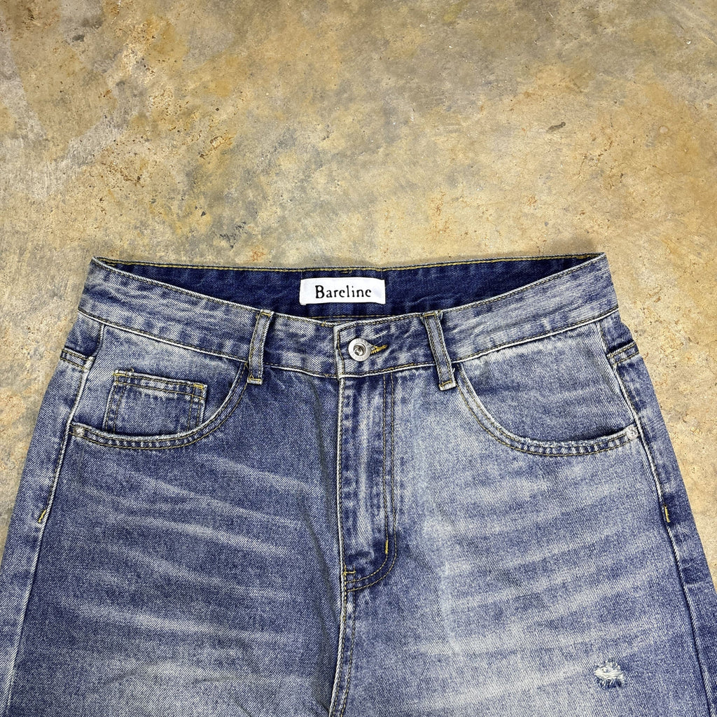 Bareline Distressed Blue Denim