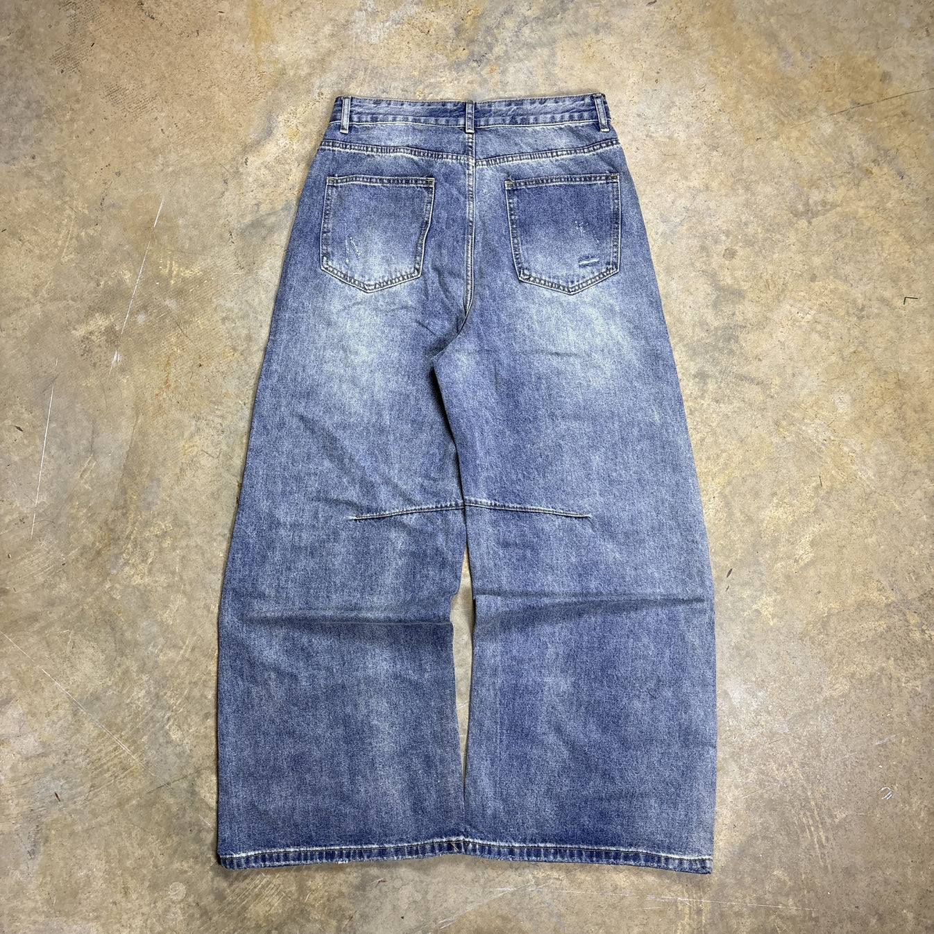 Bareline Distressed Blue Denim