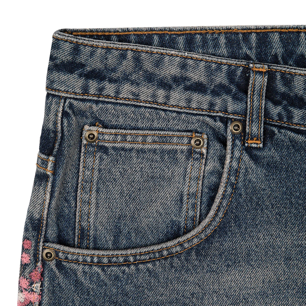 Blossom v2 patchwork washed Denim