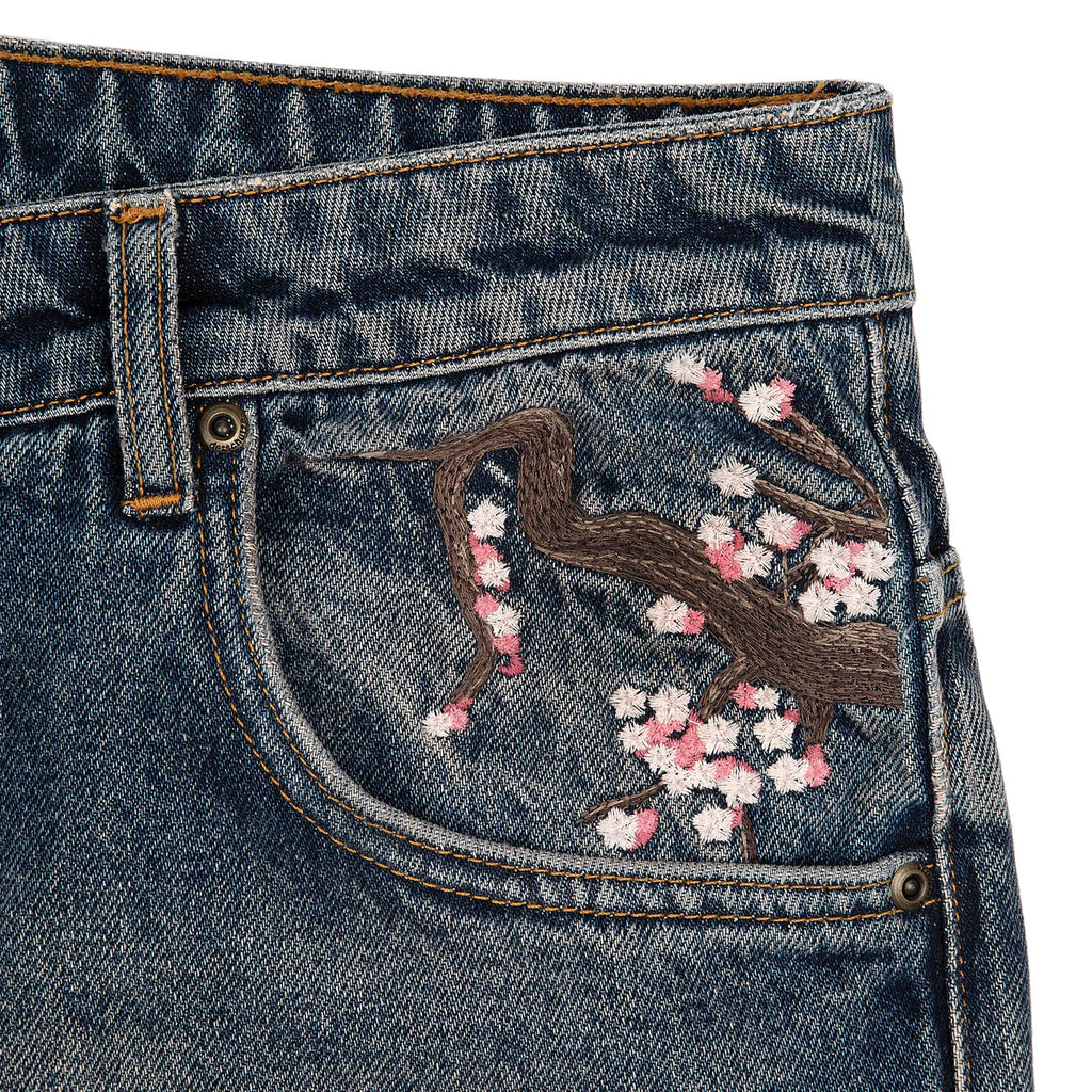 Blossom v2 patchwork washed Denim