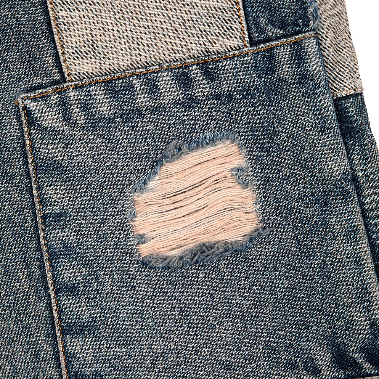 Blossom v2 patchwork washed Denim
