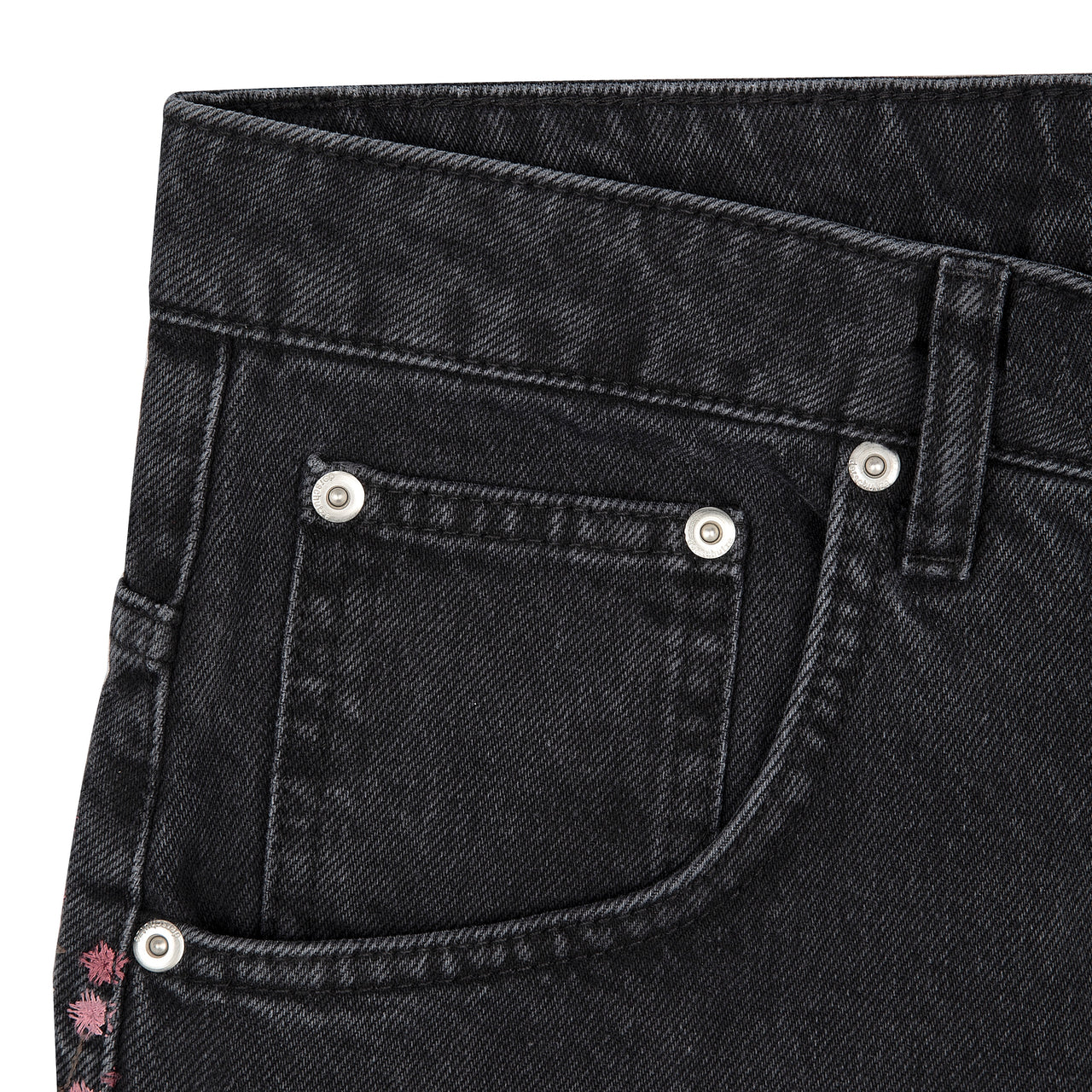 Blossom v2 patchwork Denim black
