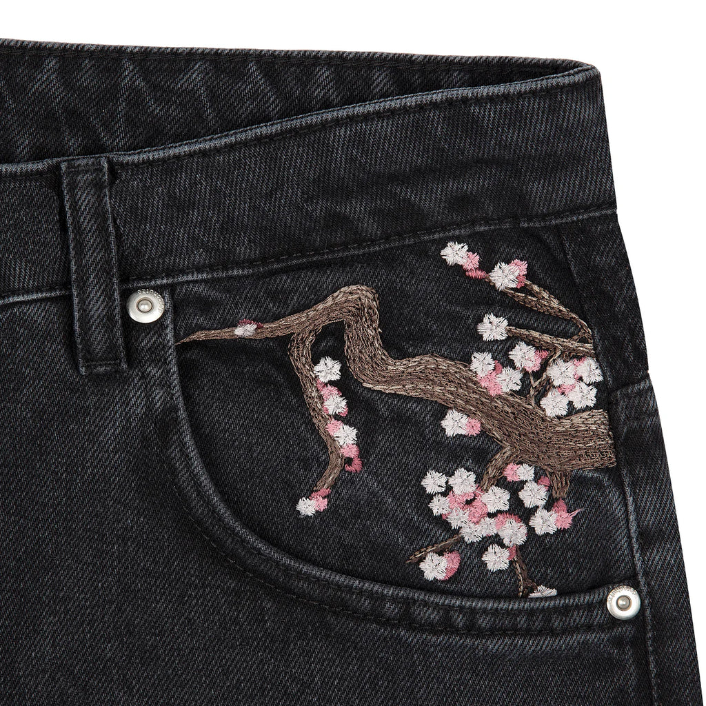 Blossom v2 patchwork Denim black
