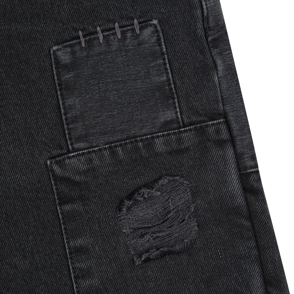 Blossom v2 patchwork Denim black