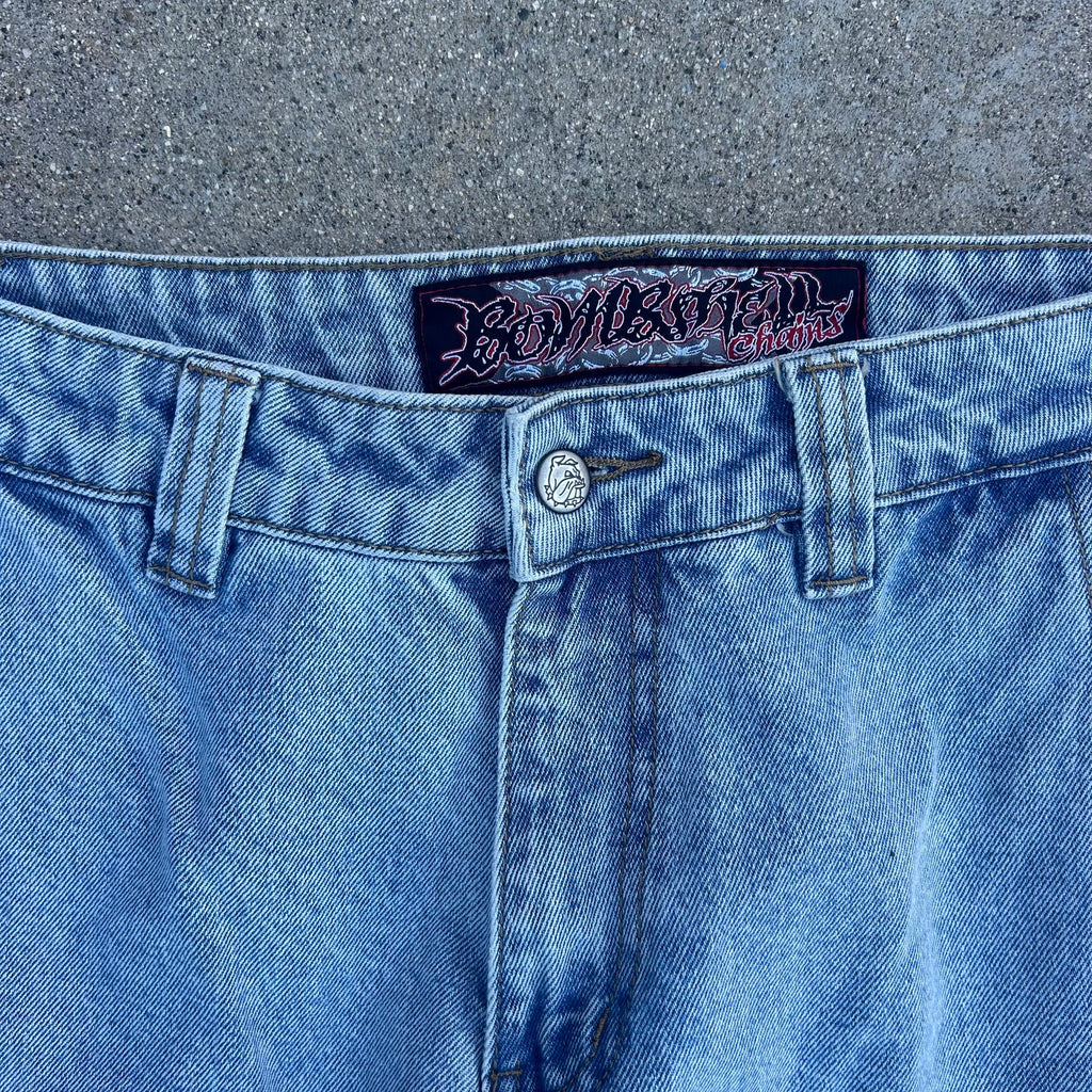 Bombshell Chains Jeans (Light Wash)