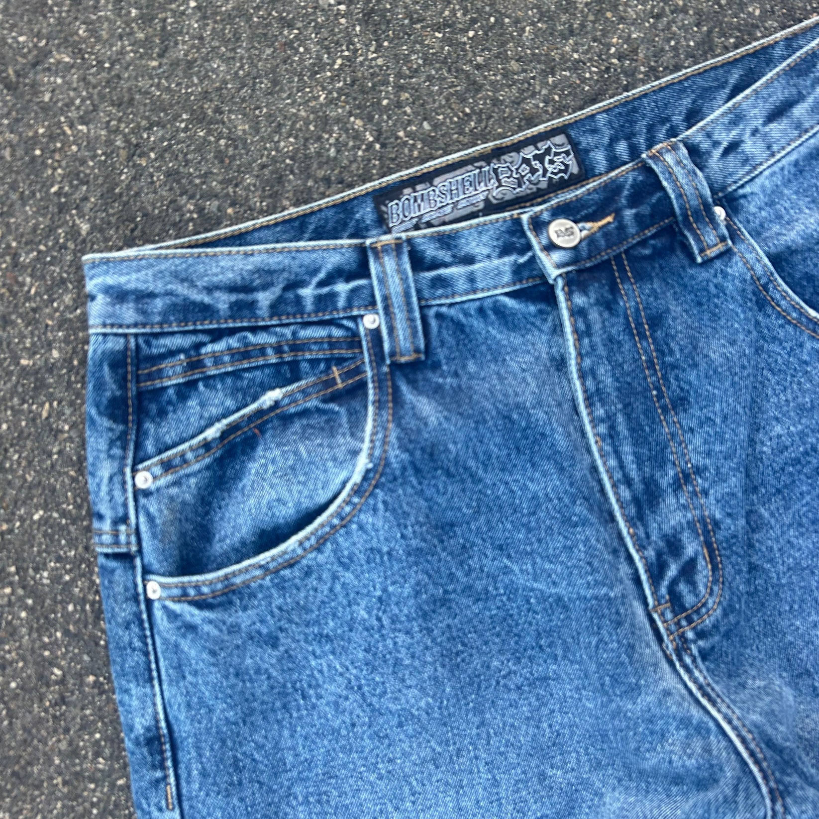 Bombshell Bats Jeans (mid/dark)