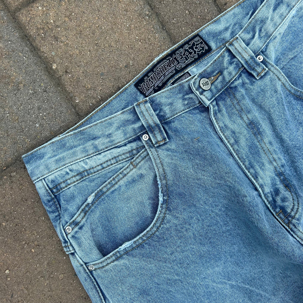 Bombshell Bats Jeans (light wash)