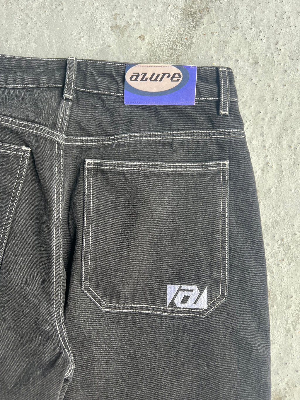 Azure Us Canal Baggy Jeans Denim