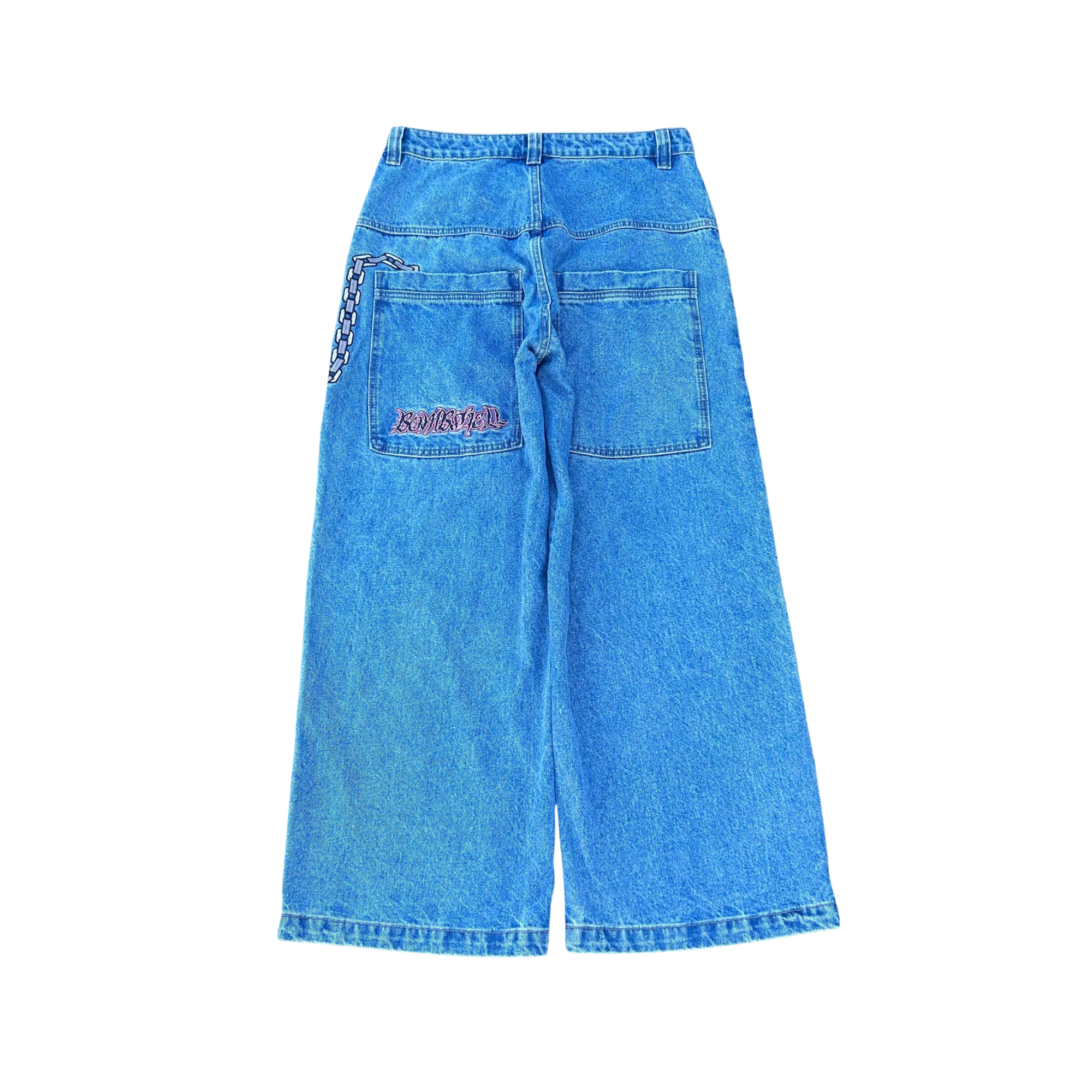Bombshell Chains Jeans (Mid Wash)