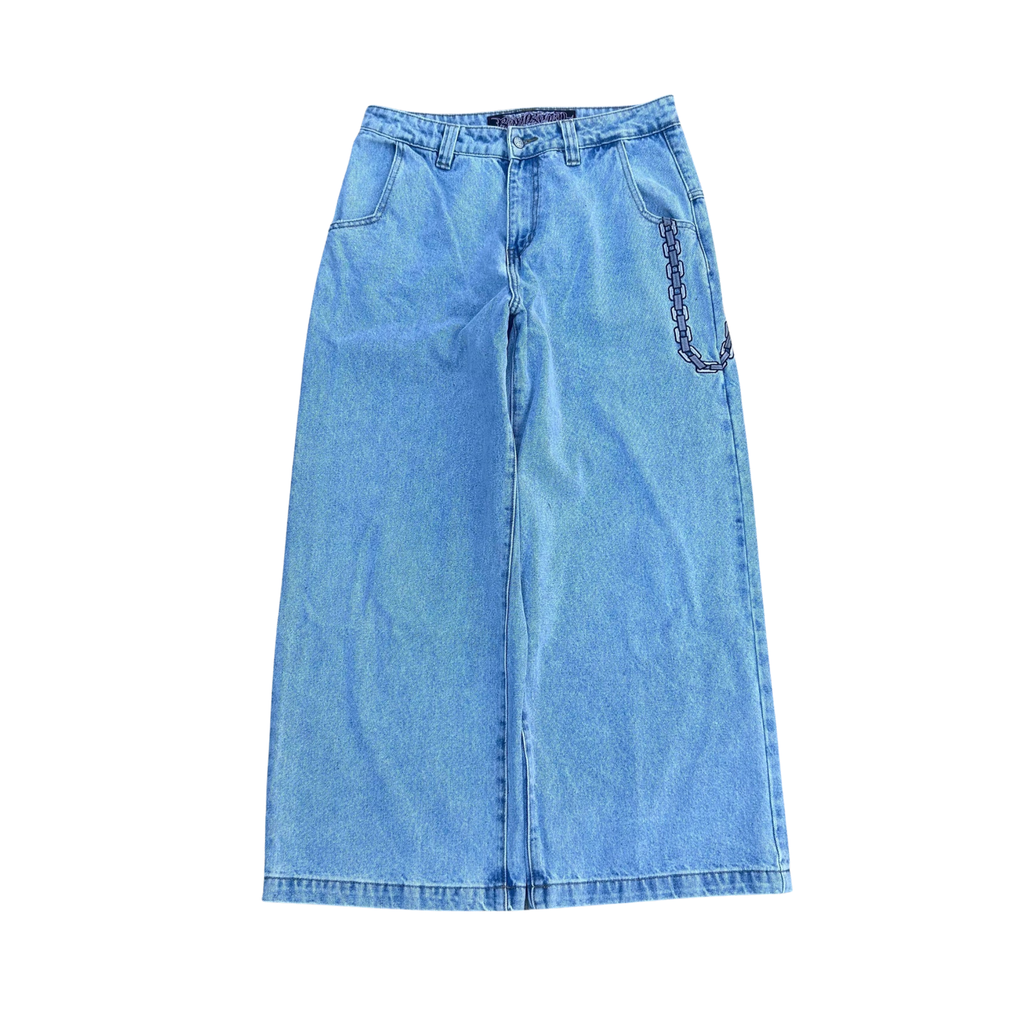 Bombshell Chains Jeans (Light Wash)