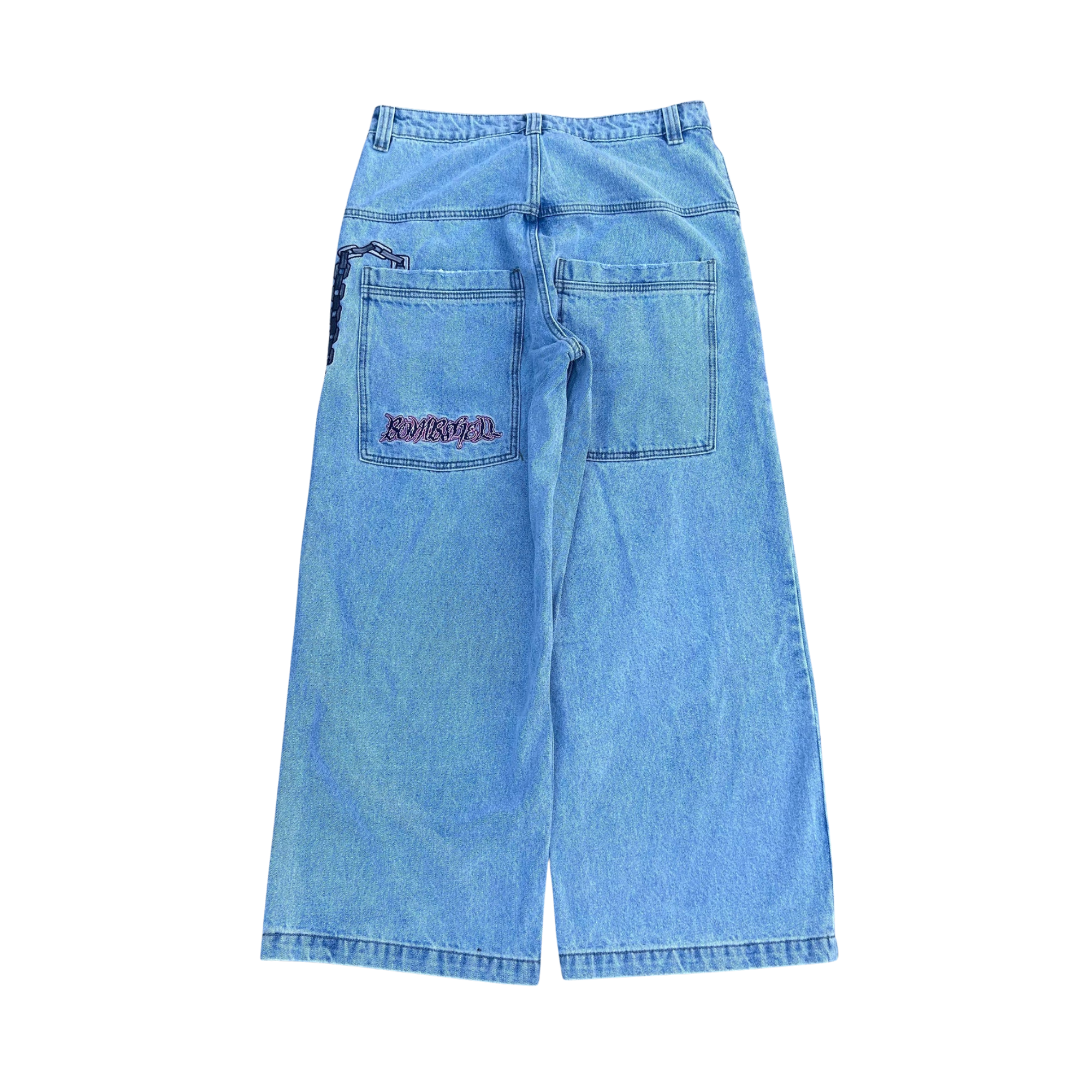 Bombshell Chains Jeans (Light Wash)