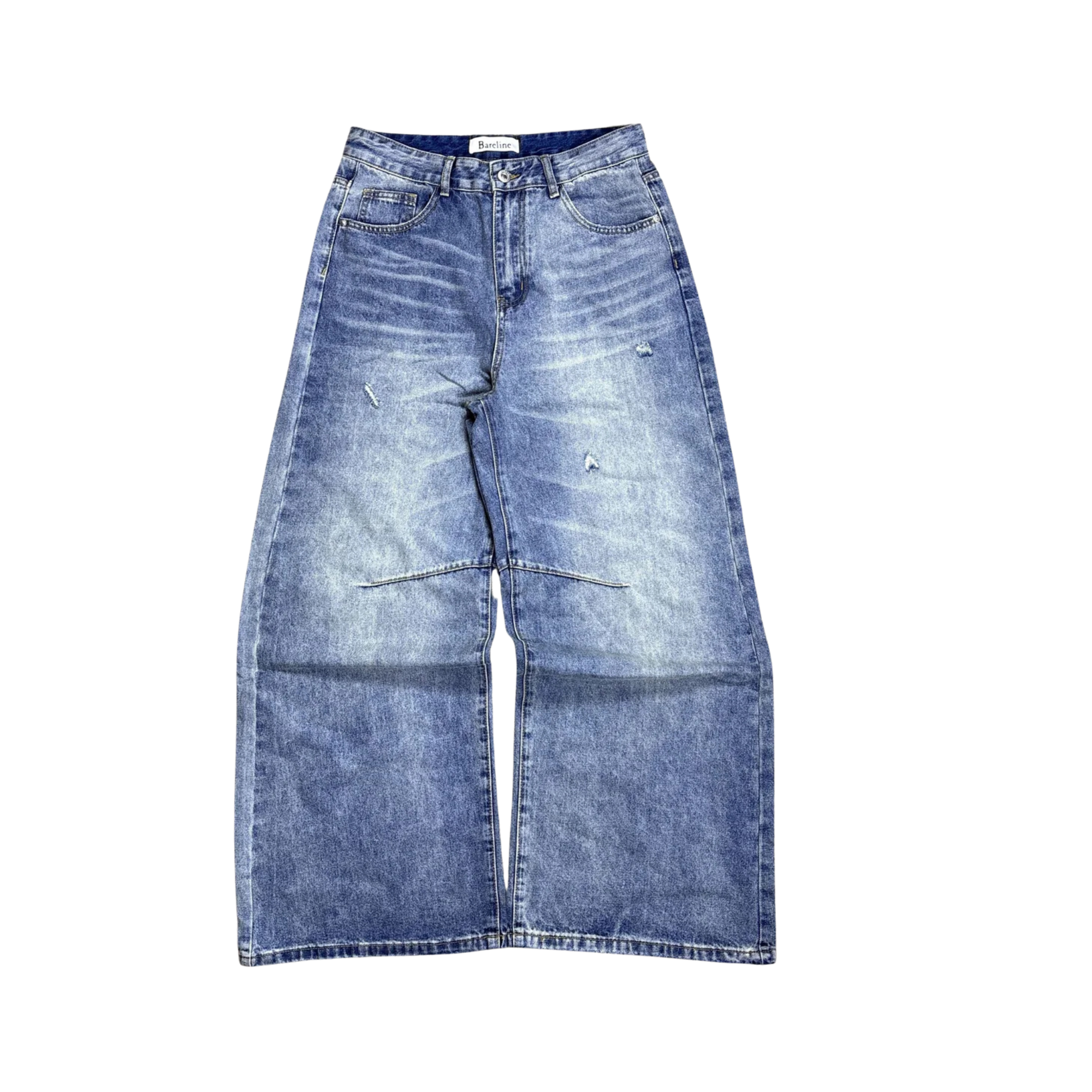 Bareline Distressed Blue Denim