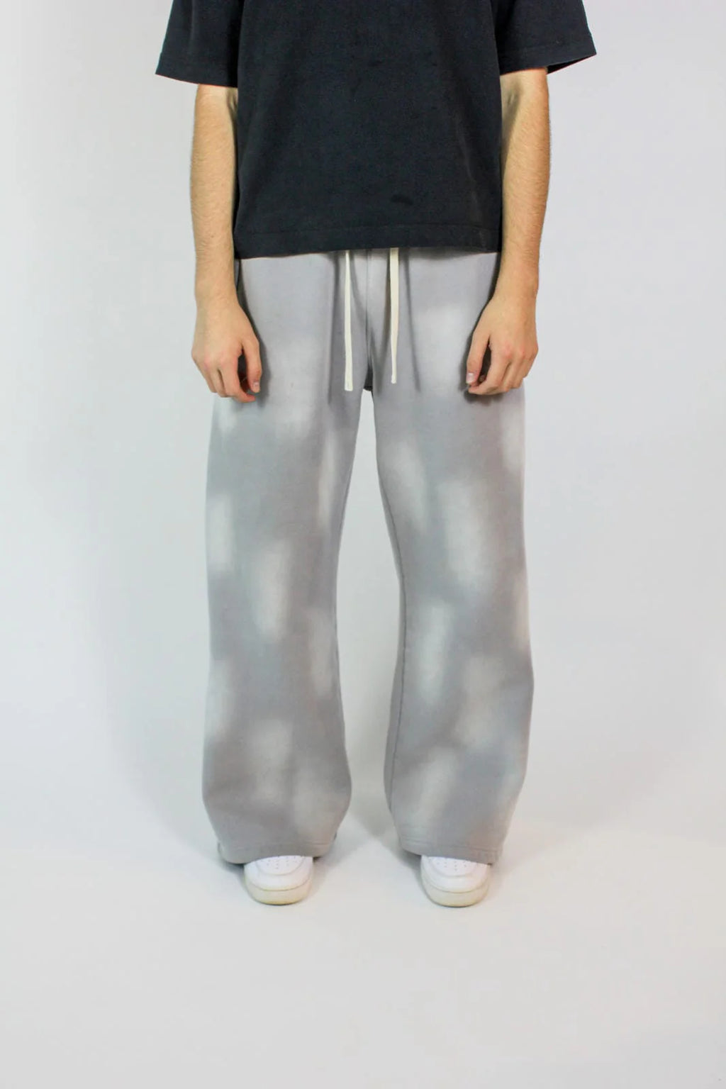 Bareline Grey Acid Washed Sweats